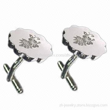 Antique/925 sterling silver-plated cufflinks, OEM and ODM orders are welcome